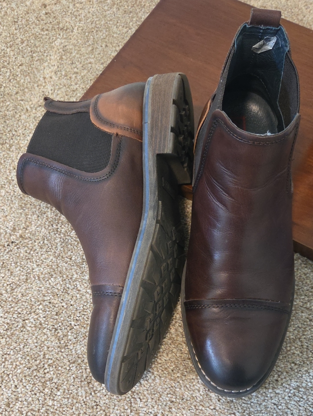 Pikolinos Men's Brown Leather Chelsea Boots Size 41